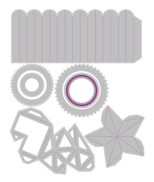 Sizzix - Thinlits Dies By Tim Holtz - Vault Rosettes. Available at Embellish Away located in Bowmanville Ontario Canada.