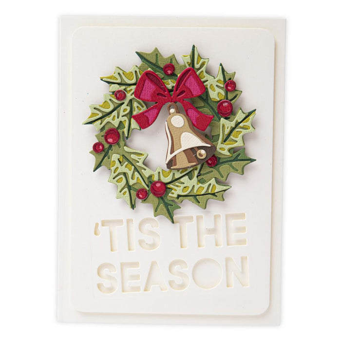 Sizzix - Thinlits Dies By Tim Holtz - 15/Pkg - Yuletide Colorize. Thinlit dies offer a variety of affordable solo options or multi die options. Thinlits are easy to use and are compact and portable. Available at Embellish Away located in Bowmanville Ontario Canada. Card by brand ambassador.