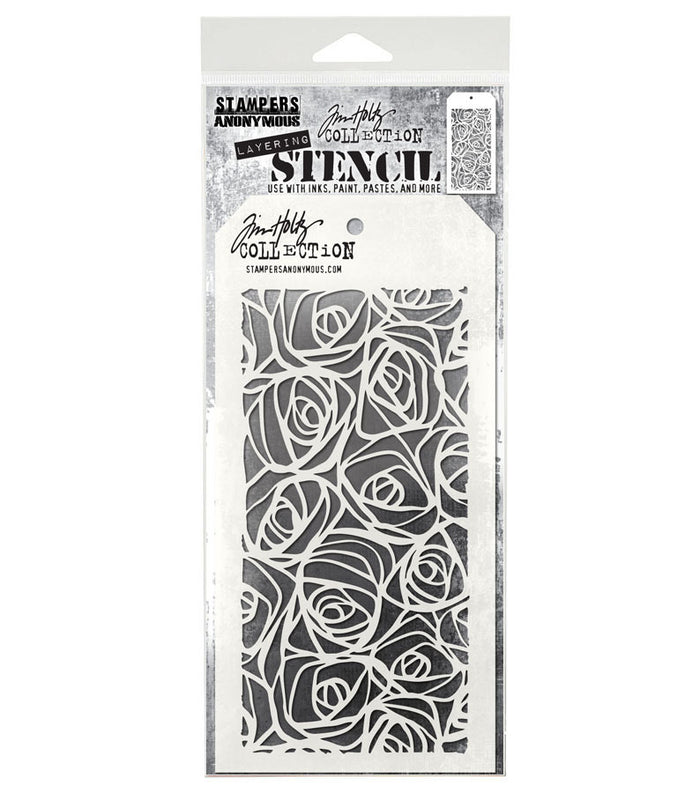 Stampers Anonymous - Tim Holtz - Layering Stencil - Scribbles. Available at Embellish Away in Bowmanville Ontario Canada.