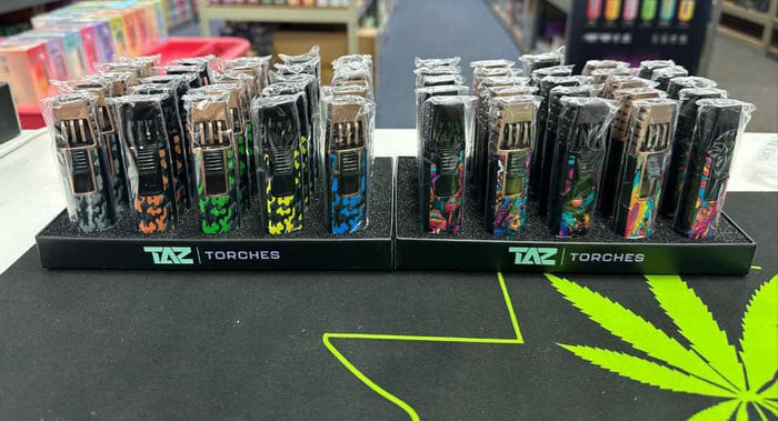 TAZ DOUBLE TORCH STRAIGHT LIGHTER | 25 CT