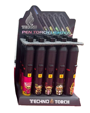 TECHNO PEN TORCH LIGHTER | 15 CT