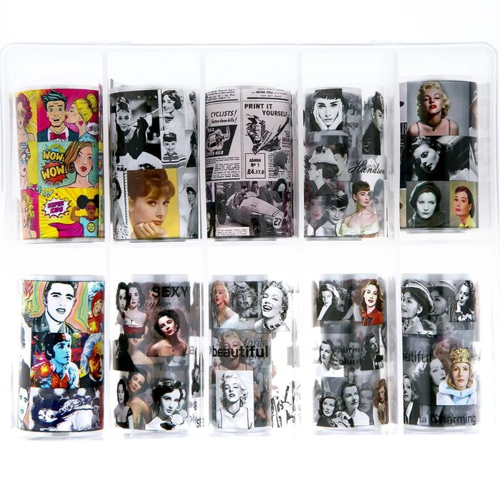 TFS-101 Pop Art Selection of Tranfer Foils Naio Nails