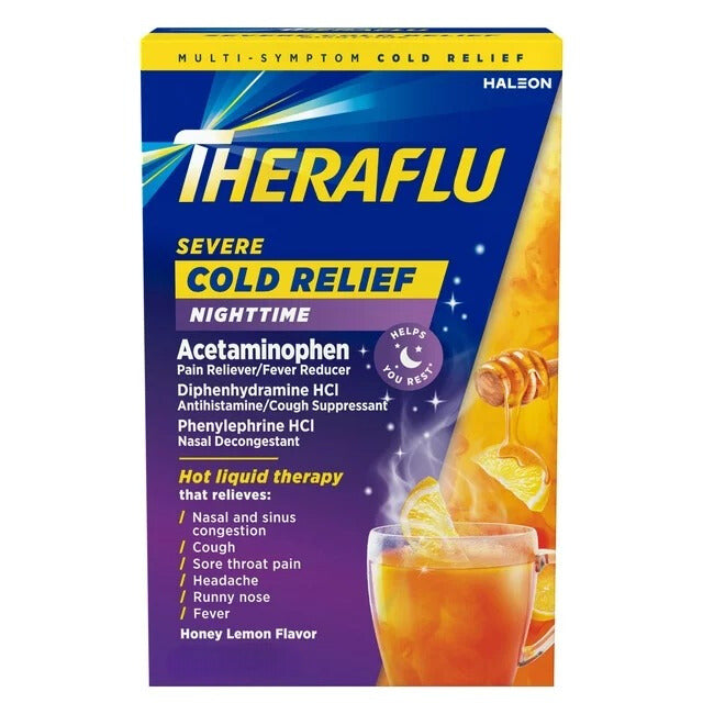 THERAFLU NIGHTTIME SEVERE COLD & COUGH 20PK 1CT DISPENSER
