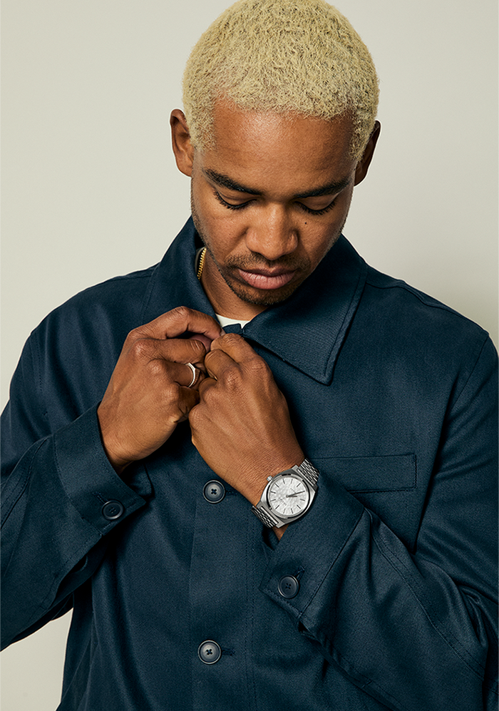 Time Teller Solar - Silver / Snow