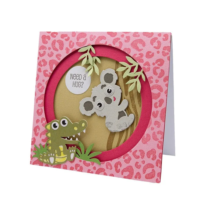 Tonic - Die Set - A Walk On The Wild Side. Looking to bring a bunch of cute animals to life? Look no further than this essential additional to your crafting collection! Available at Embellish Away located in Bowmanville Ontario Canada.