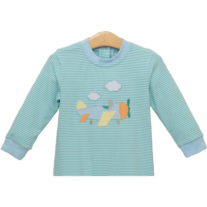 Trotter Street Airplane Emb. L/S Shirt
