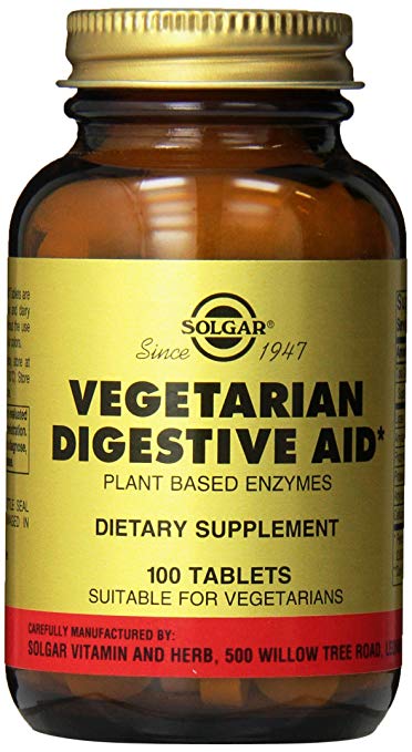 Vegetarian Digestive Aid Chewable Tablets, 100 Count