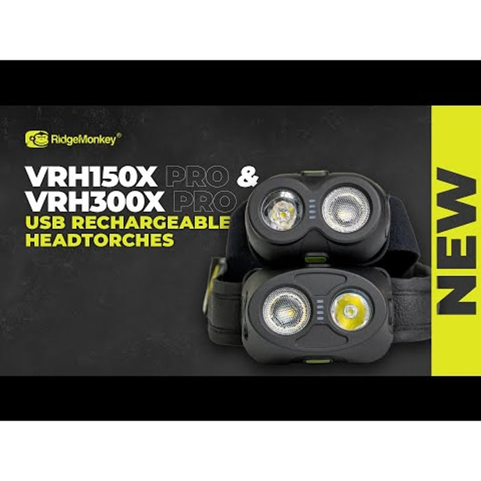 VRH150X Pro USB Rechargeable Headtorch