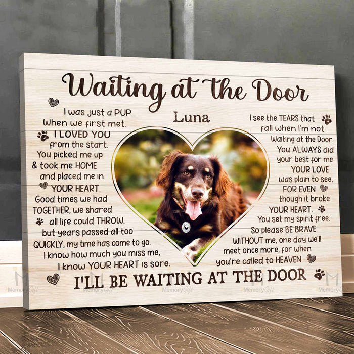 waiting at the door dog memorial