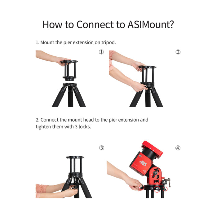 ZWO 160mm Pier Extension for AM3 and AM5 Mount