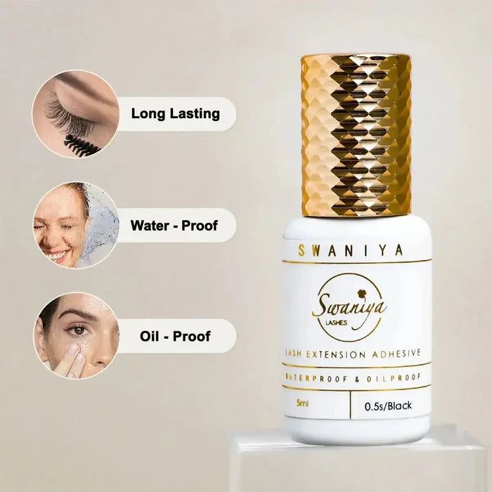 Lash Extensions Glue 0.5s dry| Swaniya Lashes