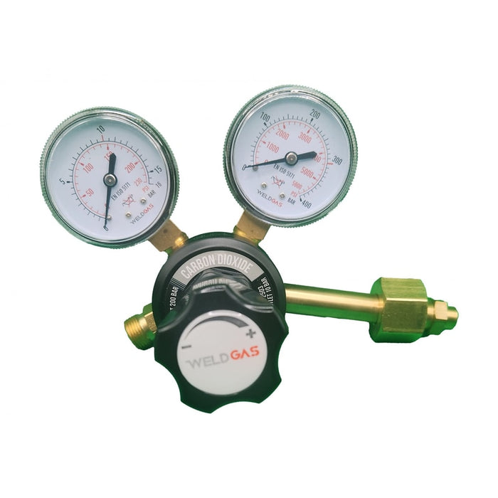 10 Bar 2 Gauge Single Stage CO2 Regulator Side Entry