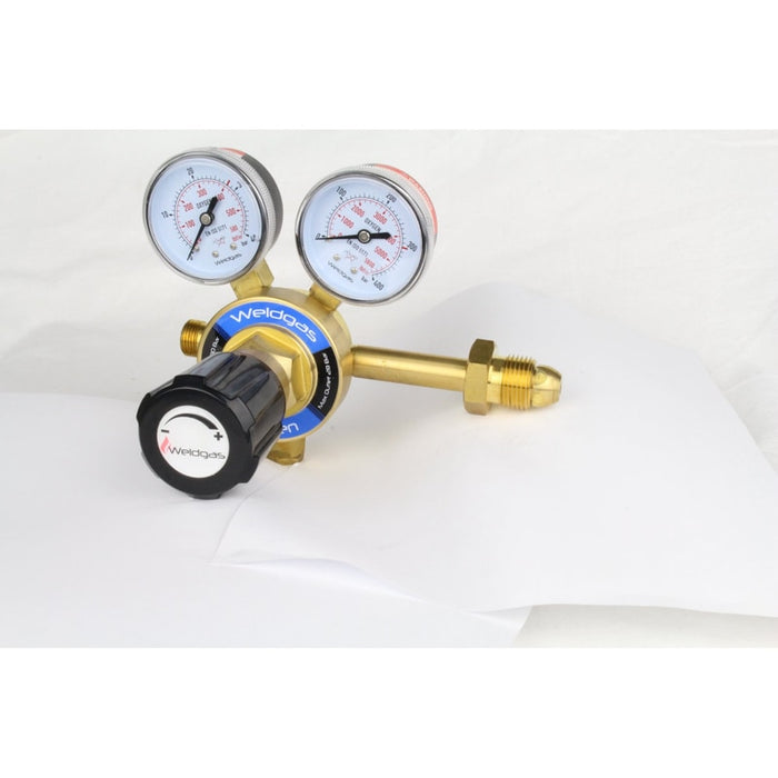 10 Bar 2 Gauge Single Stage Oxygen Regulator - Side Entry