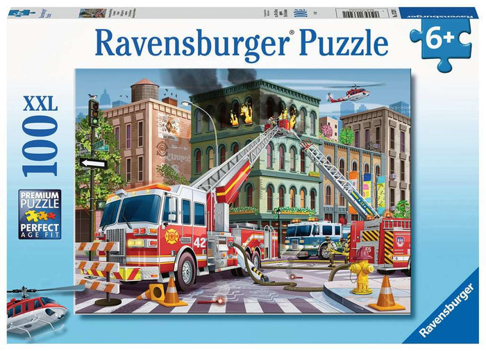 100 XXL Piece Jigsaw Puzzle - Fire Truck Rescue | Ravensburger