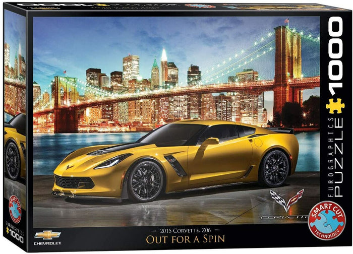 1000 Piece Jigsaw Puzzle - 2015 Chevrolet Corvette Z06: Out for a Spin | EUROGRAPHICS