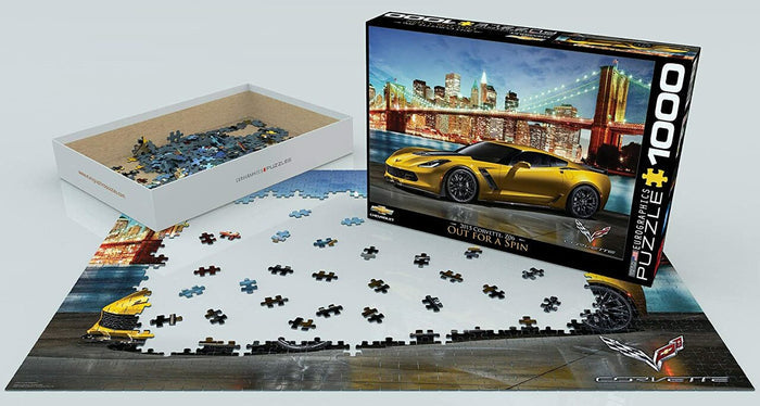 1000 Piece Jigsaw Puzzle - 2015 Chevrolet Corvette Z06: Out for a Spin | EUROGRAPHICS