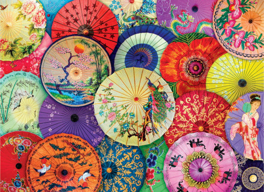 1000 Piece Jigsaw Puzzle - Asian Oil Paper Umbrellas | EUROGRAPHICS
