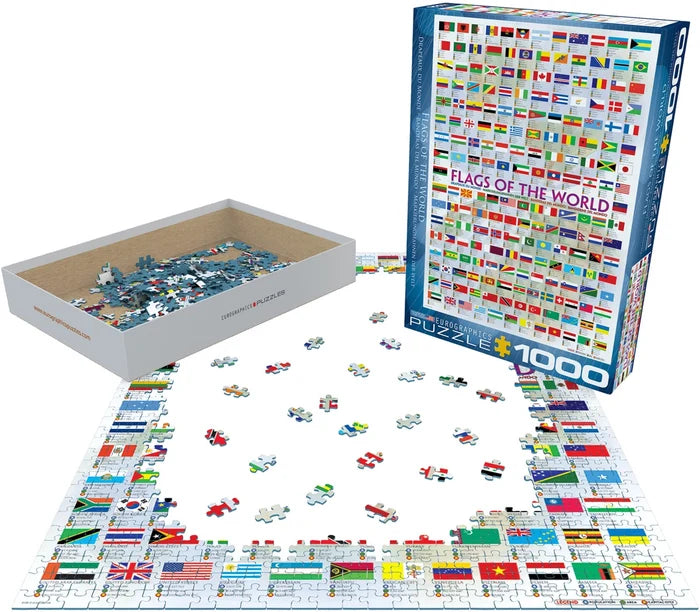 1000 Piece Jigsaw Puzzle - Flags of the World | EUROGRAPHICS