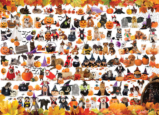 1000 Piece Jigsaw Puzzle - Halloween Pets | EUROGRAPHICS