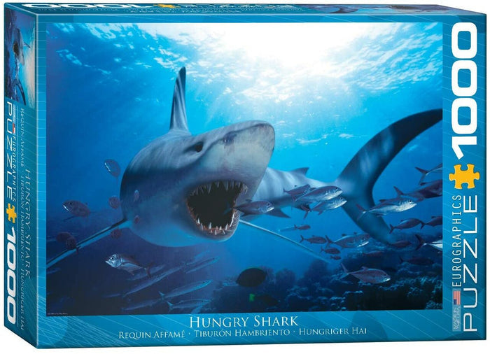 1000 Piece Jigsaw Puzzle - Hungry Shark | EUROGRAPHICS
