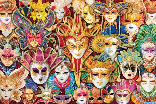 1000 Piece Jigsaw Puzzle - Venetian Mask | EUROGRAPHICS
