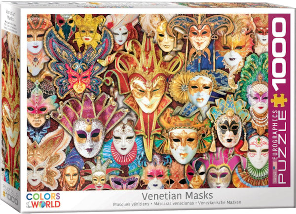 1000 Piece Jigsaw Puzzle - Venetian Mask | EUROGRAPHICS