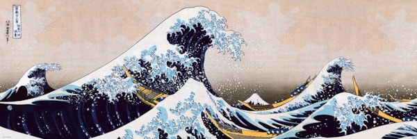 1000 Piece Panoramic Jigsaw Puzzle - Great Wave off Kanagawa | EUROGRAPHICS
