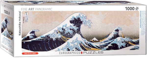 1000 Piece Panoramic Jigsaw Puzzle - Great Wave off Kanagawa | EUROGRAPHICS