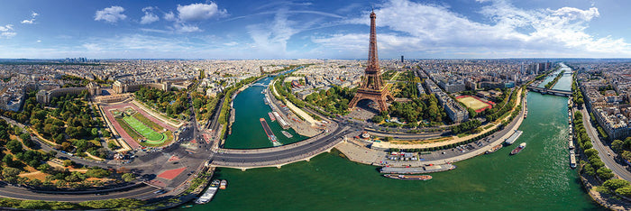 1000 Piece Panoramic Jigsaw Puzzle - Paris, France | EUROGRAPHICS