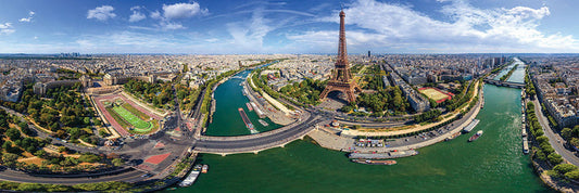 1000 Piece Panoramic Jigsaw Puzzle - Paris, France | EUROGRAPHICS
