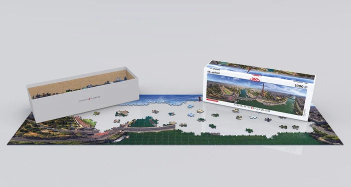1000 Piece Panoramic Jigsaw Puzzle - Paris, France | EUROGRAPHICS