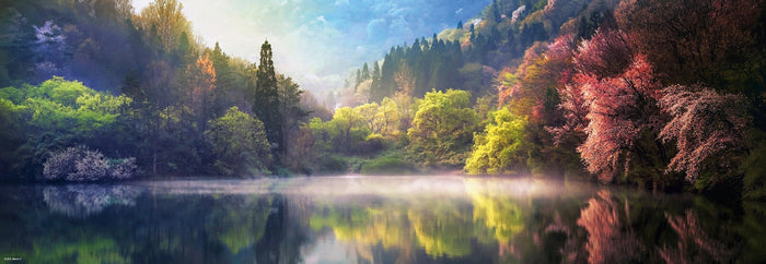 1000 Piece Panoramic Jigsaw Puzzle - Seryang-ji Lang | Heye