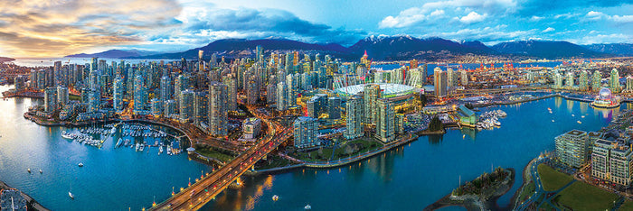 1000 Piece Panoramic Jigsaw Puzzle - Vancouver, British Columbia | EUROGRAPHICS