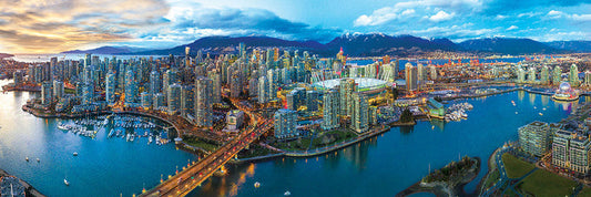 1000 Piece Panoramic Jigsaw Puzzle - Vancouver, British Columbia | EUROGRAPHICS