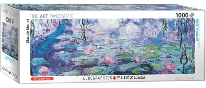 1000 Piece Panoramic Jigsaw Puzzle - Water Lillies | EUROGRAPHICS