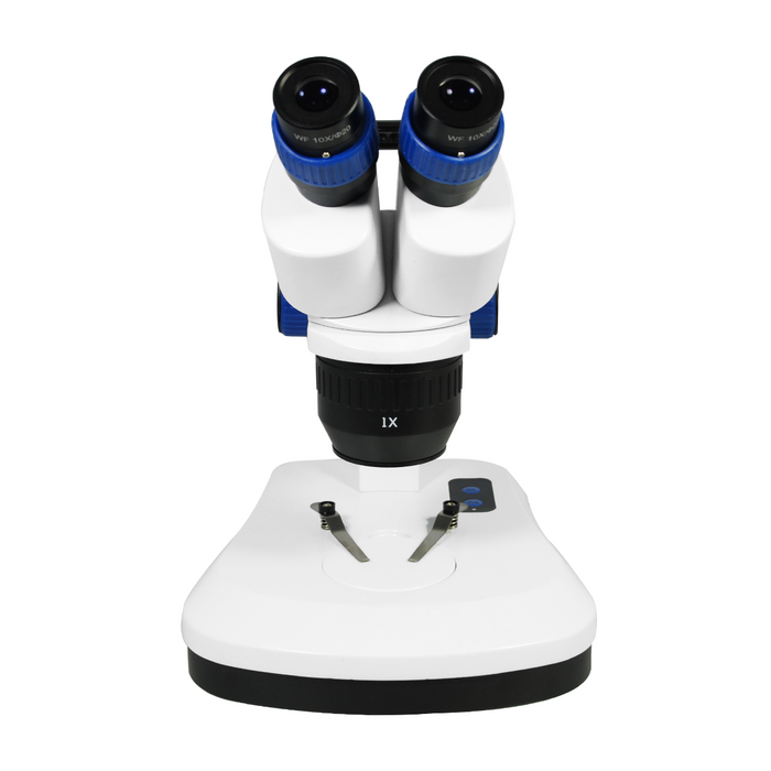 10X/20X Widefield Stereo Microscope, Bioncular, LED Top and Bottom Light, with Handle