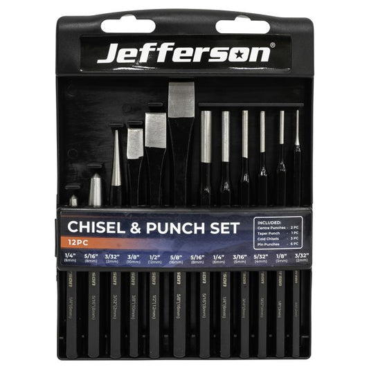 12 Piece Chisel and Punch Set