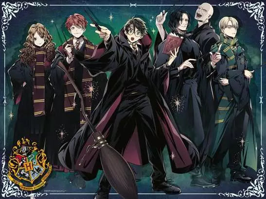 1500 Piece Jigsaw Puzzle - Harry Potter Anime: Gryffindor vs. Slytherin | Ravensburger