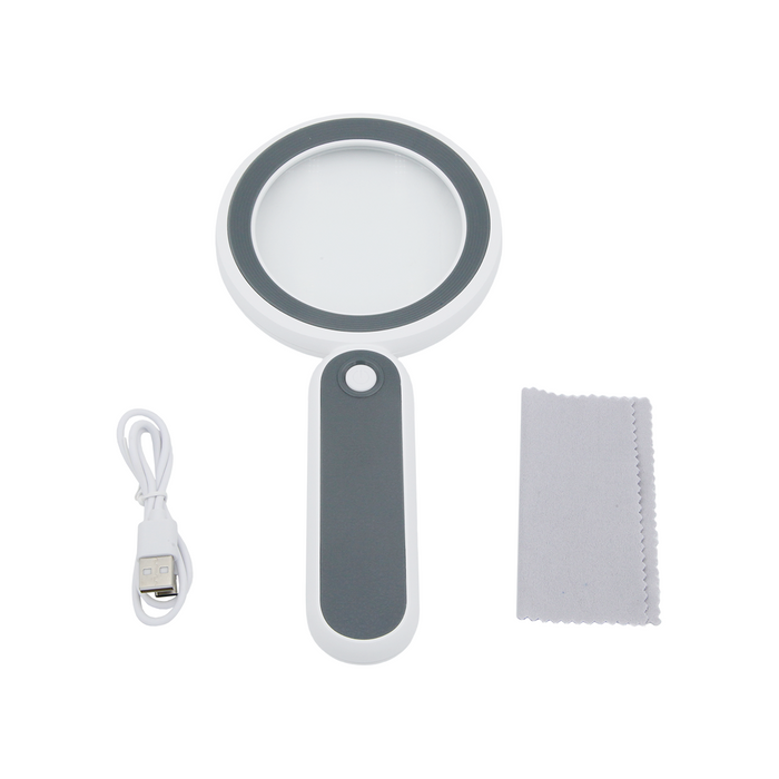 18650 Lithium Batteries LED Quantity 21 2.5X Straight Handle Adjustable LED Rechargeable Magnifier MG02105111