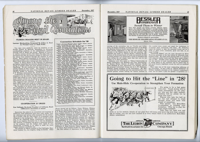1927 National Retail LUMBER DEALER MAGAZINE, Christmas Edition, Woodworking, Construction, Craftsmen