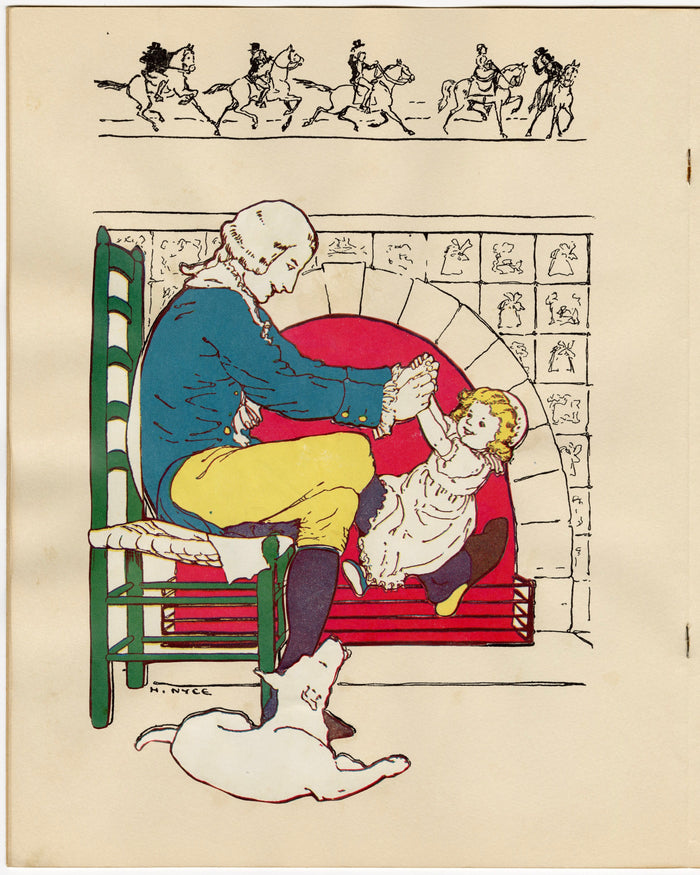 1936 The Stick 'em Book of Mother Goose, Children's Activity Book, Helen Nyce