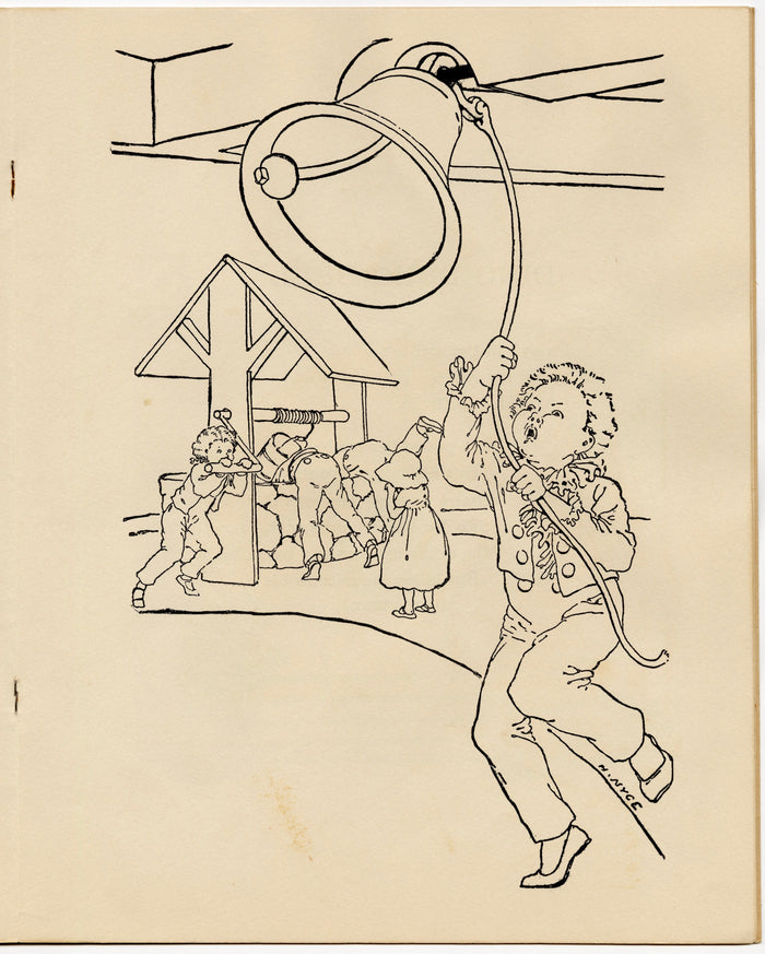 1936 The Stick 'em Book of Mother Goose, Children's Activity Book, Helen Nyce