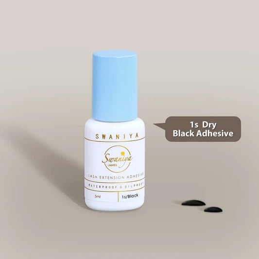 Beginner-Friendly Lash Glue for Low Humidity & Precise Application — 1s Dry| Swaniya Lashes