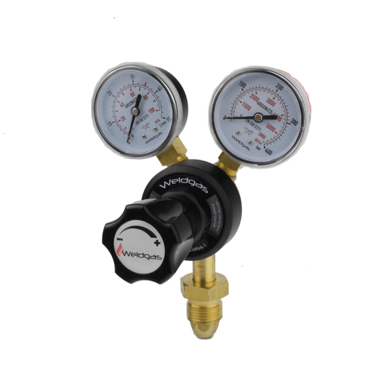 2 Gauge Single Stage Argon Regulator - Bottom Entry