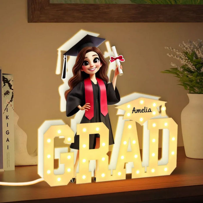 2025 Graduation Marquee Letters Personalized Light Box, Graduation Gift