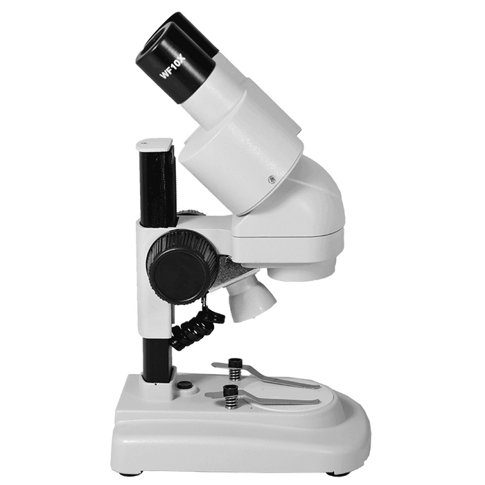 20X Widefield Portable Stereo Microscope 45° Viewing Angle, LED Top Light for Hobbyists, Collectors, Beginners