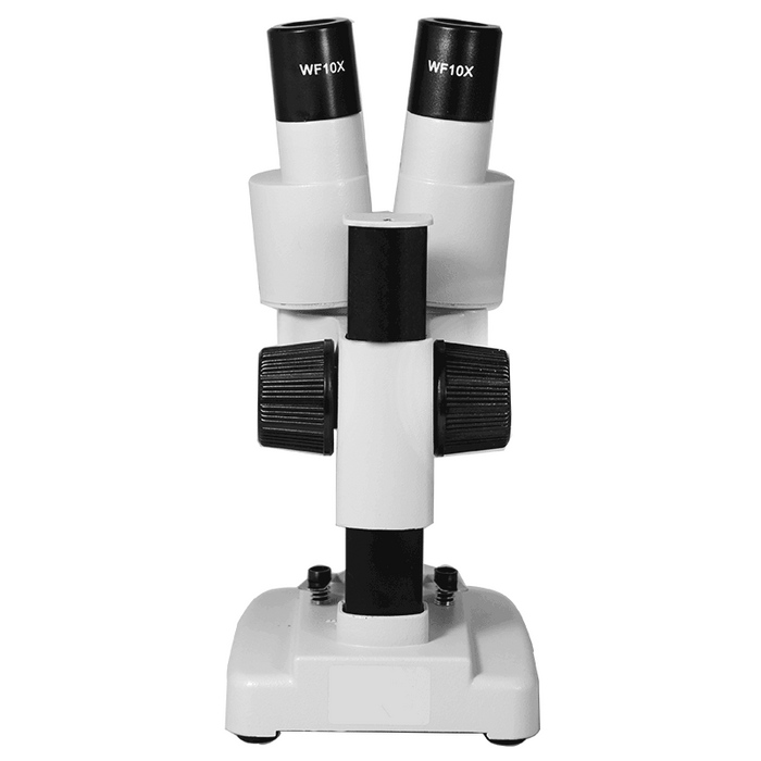 20X Widefield Portable Stereo Microscope 90° Viewing Angle, LED Top Light for Hobbyists, Collectors, Beginners