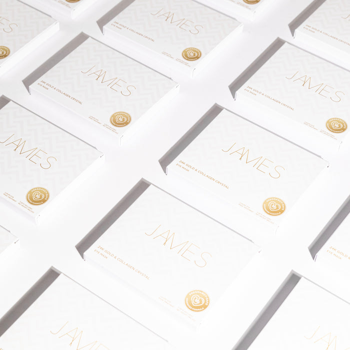 james cosmetics gold eye masks
