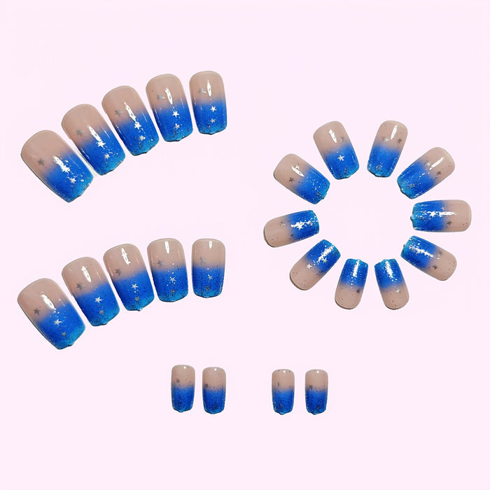 24pcs/Set Press On Nails Star