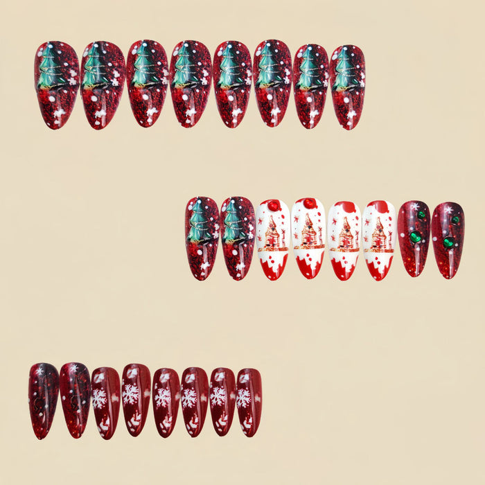 24pcs/Set Press On Nails Y1240